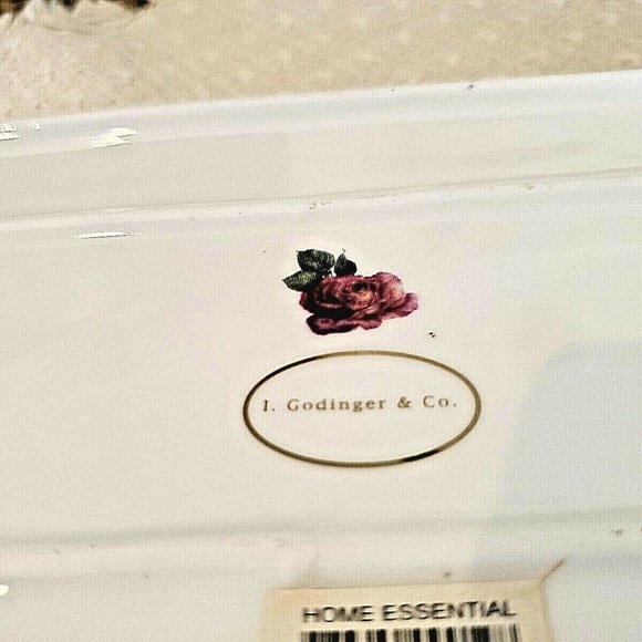 I. Godinger and Co. Porcelain/China 15 1/2" Serving ~ Bread Relish Vanity Tray - Picture 3 of 3